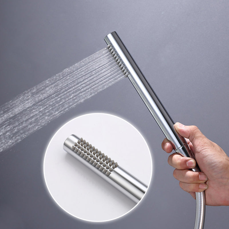 Contemporary Bathroom Faucet Floor Mounted Copper One Handle Fixed Freestanding Faucet Clearhalo 'Bathroom Remodel & Bathroom Fixtures' 'Bathtub Faucets' 'bathtub_faucets' 'Home Improvement' 'home_improvement' 'home_improvement_bathtub_faucets' 7325115