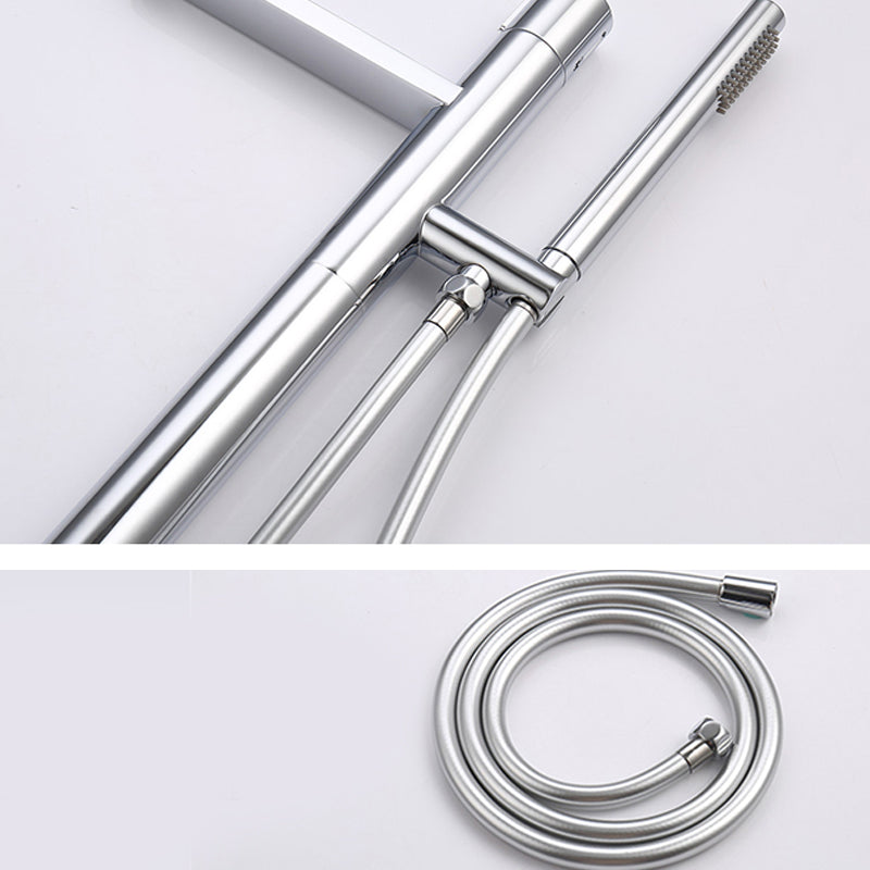 Contemporary Bathroom Faucet Floor Mounted Copper One Handle Fixed Freestanding Faucet Clearhalo 'Bathroom Remodel & Bathroom Fixtures' 'Bathtub Faucets' 'bathtub_faucets' 'Home Improvement' 'home_improvement' 'home_improvement_bathtub_faucets' 7325119