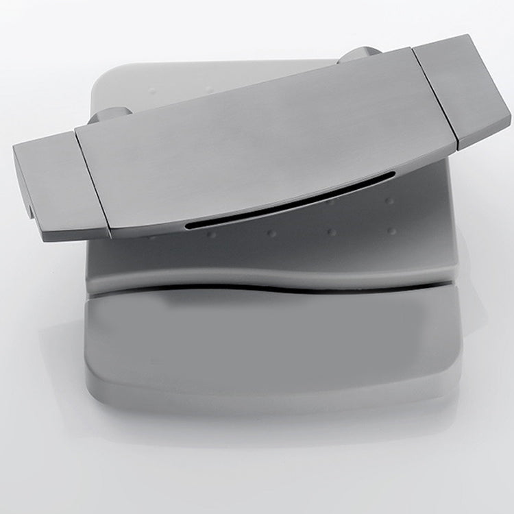 Brass Waterfall Spout Sink Faucet with 2-Handle Bathroom Faucet Clearhalo 'Bathroom Remodel & Bathroom Fixtures' 'Bathtub Faucets' 'bathtub_faucets' 'Home Improvement' 'home_improvement' 'home_improvement_bathtub_faucets' 7325162