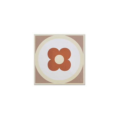 Modern Style Floor Tile Floral Print Square Straight Edge Waterproof Floor Tile 8"L x 8"W x 0"H 150 Pieces Clearhalo 'Floor Tiles & Wall Tiles' 'floor_tiles_wall_tiles' 'Flooring 'Home Improvement' 'home_improvement' 'home_improvement_floor_tiles_wall_tiles' Walls and Ceiling' 7325184