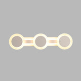 White Linear Vanity Light Modernist 16"/23.5" L 3/4 Lights LED Acrylic Wall Sconce Lamp in Warm/White Light Clearhalo 'Modern wall lights' 'Modern' 'Vanity Lights' 'Wall Lights' Lighting' 732527