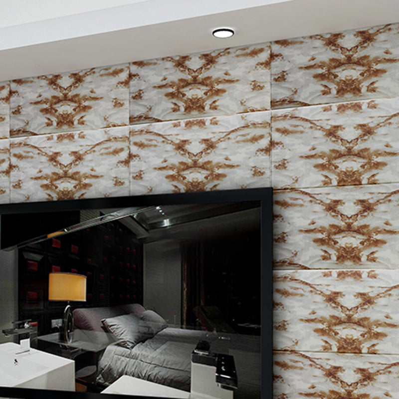 Modern Pearl Wainscoting PVC Foam Wall Access Panel Peel and Stick Wall Tile Brown Nano 10-Piece Set Clearhalo 'Flooring 'Home Improvement' 'home_improvement' 'home_improvement_wall_paneling' 'Wall Paneling' 'wall_paneling' 'Walls & Ceilings' Walls and Ceiling' 7325300