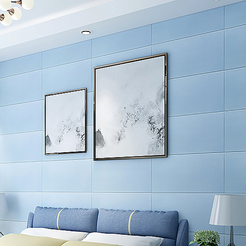 Modern Pearl Wainscoting PVC Foam Wall Access Panel Peel and Stick Wall Tile Light Blue Nano 10-Piece Set Clearhalo 'Flooring 'Home Improvement' 'home_improvement' 'home_improvement_wall_paneling' 'Wall Paneling' 'wall_paneling' 'Walls & Ceilings' Walls and Ceiling' 7325302