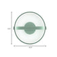 Green Round Sconce Light Minimalist LED Acrylic Wall Lamp Fixture in White/Warm Light, 12.5"/16.5" Dia Clearhalo 'Modern wall lights' 'Modern' 'Wall Lamps & Sconces' 'Wall Lights' Lighting' 732561