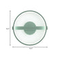 Green Round Sconce Light Minimalist LED Acrylic Wall Lamp Fixture in White/Warm Light, 12.5"/16.5" Dia Clearhalo 'Modern wall lights' 'Modern' 'Wall Lamps & Sconces' 'Wall Lights' Lighting' 732562