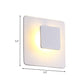 Squared Acrylic Wall Mount Contemporary LED White Sconce Lighting in White/Warm Light for Living Room Clearhalo 'Cast Iron' 'Glass' 'Industrial' 'Modern wall lights' 'Modern' 'Tiffany' 'Traditional wall lights' 'Wall Lamps & Sconces' 'Wall Lights' Lighting' 732582