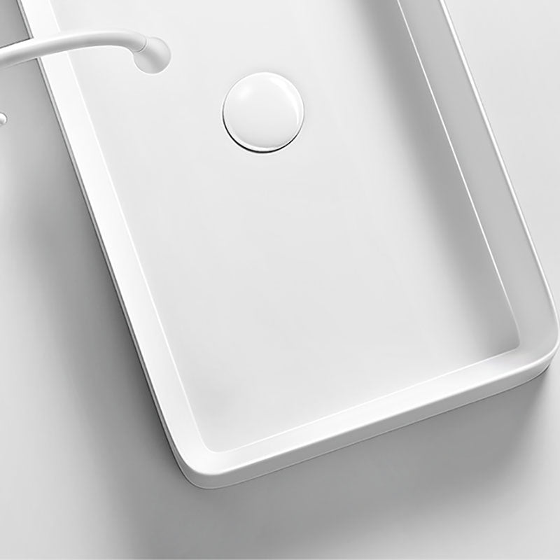 Modern Vessel Bathroom Sink Porcelain Shut-Off Valve Included Basin Sink Clearhalo 'Bathroom Remodel & Bathroom Fixtures' 'Bathroom Sinks & Faucet Components' 'Bathroom Sinks' 'bathroom_sink' 'Home Improvement' 'home_improvement' 'home_improvement_bathroom_sink' 7325863