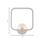 LED Bedside Wall Light Simple White Sconce Lighting Fixture with Square Acrylic Shade in White/Warm/Natural Light Clearhalo 'Cast Iron' 'Glass' 'Industrial' 'Modern wall lights' 'Modern' 'Tiffany' 'Traditional wall lights' 'Wall Lamps & Sconces' 'Wall Lights' Lighting' 732592