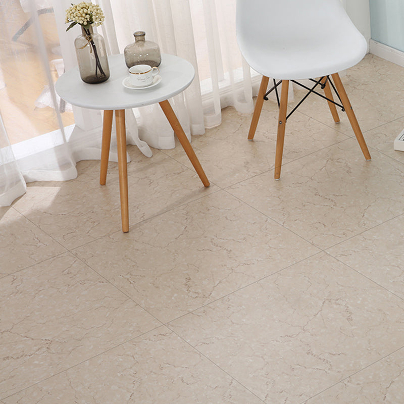 Peel and Stick PVC Flooring Smooth Marble Look Fireproof Vinyl Flooring Beige Clearhalo 'Flooring 'Home Improvement' 'home_improvement' 'home_improvement_vinyl_flooring' 'Vinyl Flooring' 'vinyl_flooring' Walls and Ceiling' 7325963