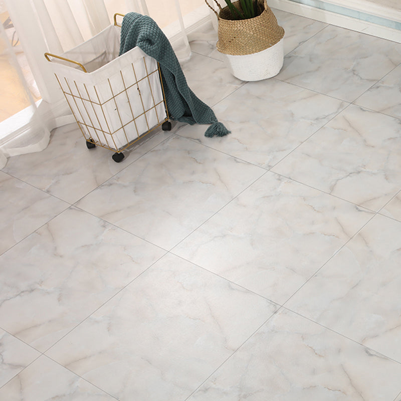 Peel and Stick PVC Flooring Smooth Marble Look Fireproof Vinyl Flooring White-Gray Clearhalo 'Flooring 'Home Improvement' 'home_improvement' 'home_improvement_vinyl_flooring' 'Vinyl Flooring' 'vinyl_flooring' Walls and Ceiling' 7325968