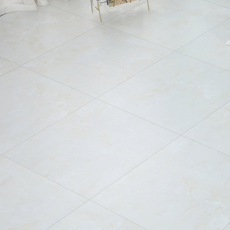 Peel and Stick PVC Flooring Smooth Marble Look Fireproof Vinyl Flooring White Clearhalo 'Flooring 'Home Improvement' 'home_improvement' 'home_improvement_vinyl_flooring' 'Vinyl Flooring' 'vinyl_flooring' Walls and Ceiling' 7325974
