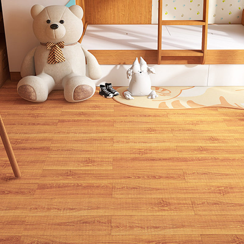 Peel and Stick PVC Flooring Smooth Wood Look Effect Non-slip Vinyl Flooring Brown/ Yellow Clearhalo 'Flooring 'Home Improvement' 'home_improvement' 'home_improvement_vinyl_flooring' 'Vinyl Flooring' 'vinyl_flooring' Walls and Ceiling' 7326001