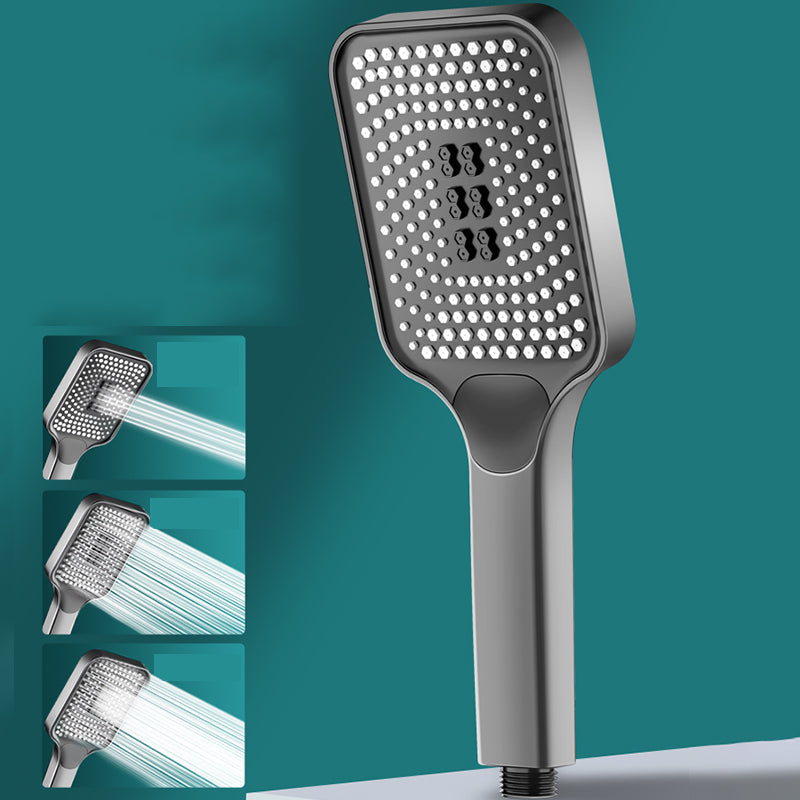 Rectangular Water Filtration Hand Shower 3 Sprays Wall-Mount Hand Shower Grey Hand Shower Clearhalo 'Bathroom Remodel & Bathroom Fixtures' 'Home Improvement' 'home_improvement' 'home_improvement_shower_heads' 'Shower Heads' 'shower_heads' 'Showers & Bathtubs Plumbing' 'Showers & Bathtubs' 7326076