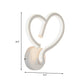 Acrylic Heart Shape Wall Light Fixture Contemporary LED White Wall Sconce Lamp in Warm/White Light Clearhalo 'Modern wall lights' 'Modern' 'Wall Lamps & Sconces' 'Wall Lights' Lighting' 732612