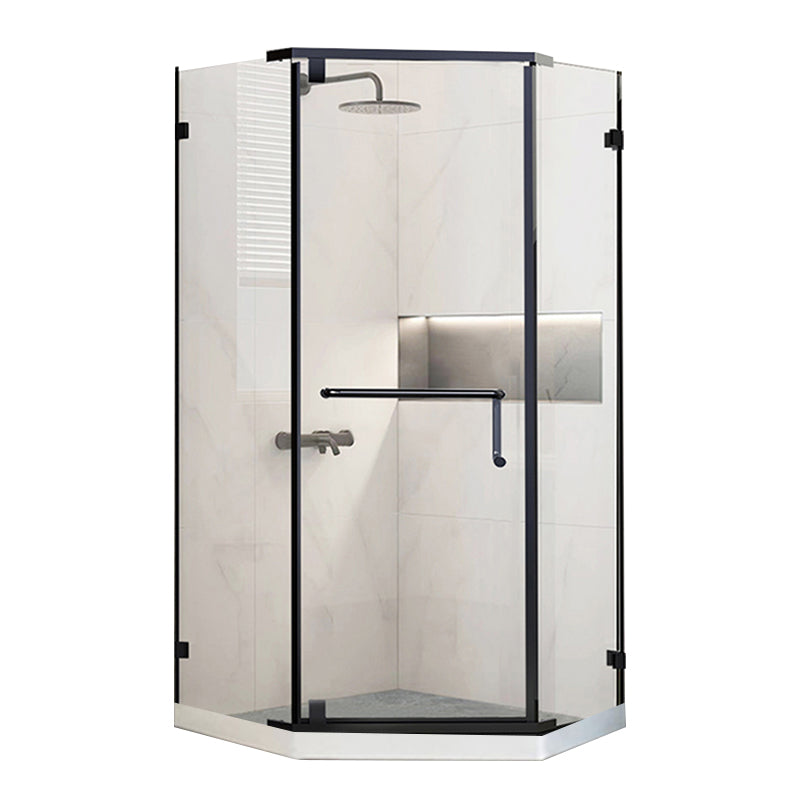 Semi Frameless Pivot Shower Door Scratch Resistant Clear Shower Door Clearhalo 'Bathroom Remodel & Bathroom Fixtures' 'Home Improvement' 'home_improvement' 'home_improvement_shower_tub_doors' 'Shower and Tub Doors' 'shower_tub_doors' 'Showers & Bathtubs' 7326740