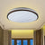 Round and Wave Bedroom Flush Mount Acrylic 16"/19.5" Dia LED Modernist Ceiling Flush in Black, Warm/White Light Black Clearhalo 'Ceiling Lights' 'Close To Ceiling Lights' 'Close to ceiling' 'Flush mount' Lighting' 732694