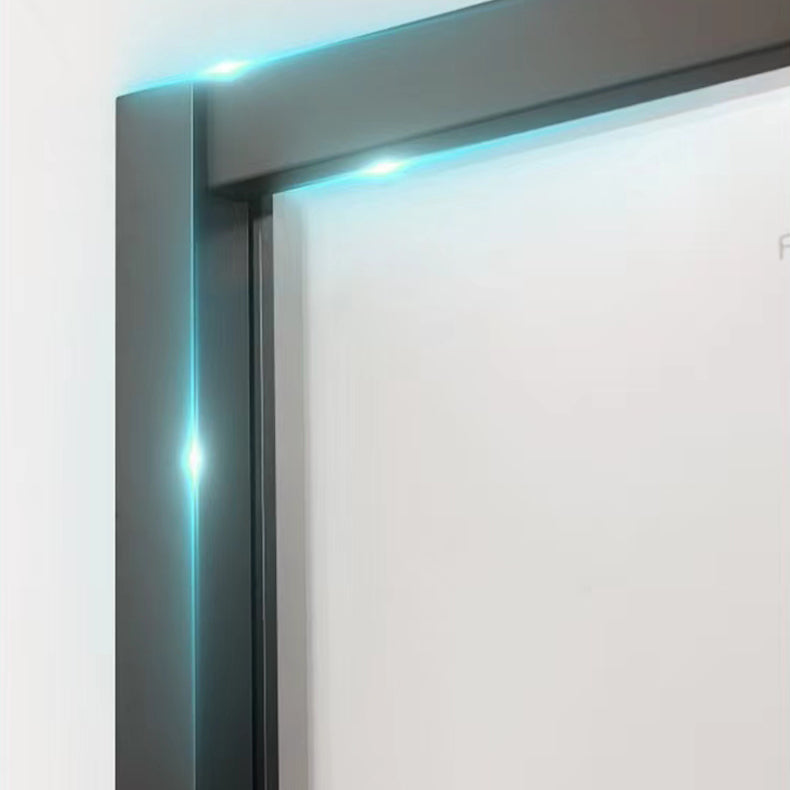 Neo-Angle Framed Shower Enclosure Black Tempered Glass Framed Shower Clearhalo 'Bathroom Remodel & Bathroom Fixtures' 'Home Improvement' 'home_improvement' 'home_improvement_shower_stalls_enclosures' 'Shower Stalls & Enclosures' 'shower_stalls_enclosures' 'Showers & Bathtubs' 7327632