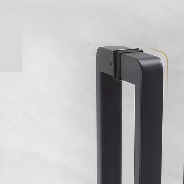 Neo-Angle Framed Shower Enclosure Black Tempered Glass Framed Shower Clearhalo 'Bathroom Remodel & Bathroom Fixtures' 'Home Improvement' 'home_improvement' 'home_improvement_shower_stalls_enclosures' 'Shower Stalls & Enclosures' 'shower_stalls_enclosures' 'Showers & Bathtubs' 7327635