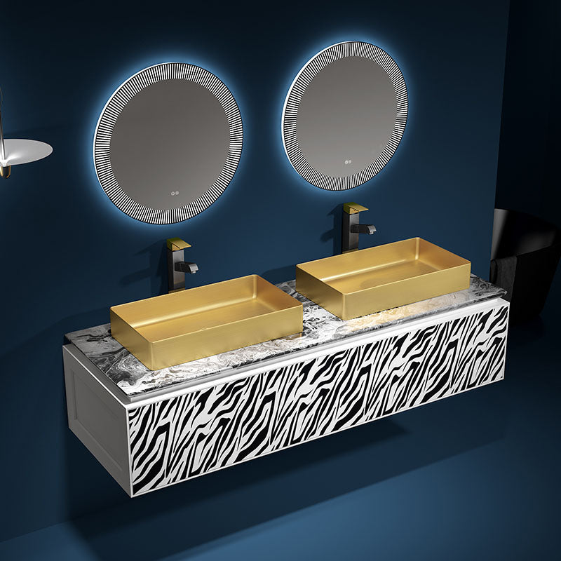 Modern Bathroom Sink with Pop-Up Drain Rectangular Metal Vessel Bathroom Sink Clearhalo 'Bathroom Remodel & Bathroom Fixtures' 'Bathroom Sinks & Faucet Components' 'Bathroom Sinks' 'bathroom_sink' 'Home Improvement' 'home_improvement' 'home_improvement_bathroom_sink' 7327840