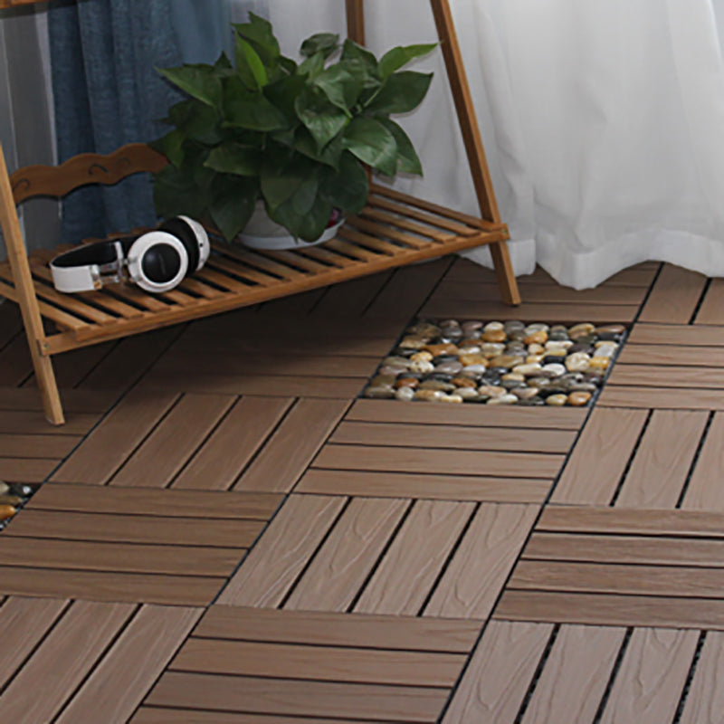 Outdoor Floor Board Stripe Composite Waterproof Square Deck Plank Clearhalo 'Home Improvement' 'home_improvement' 'home_improvement_outdoor_deck_tiles_planks' 'Outdoor Deck Tiles & Planks' 'Outdoor Flooring & Tile' 'Outdoor Remodel' 'outdoor_deck_tiles_planks' 7328792
