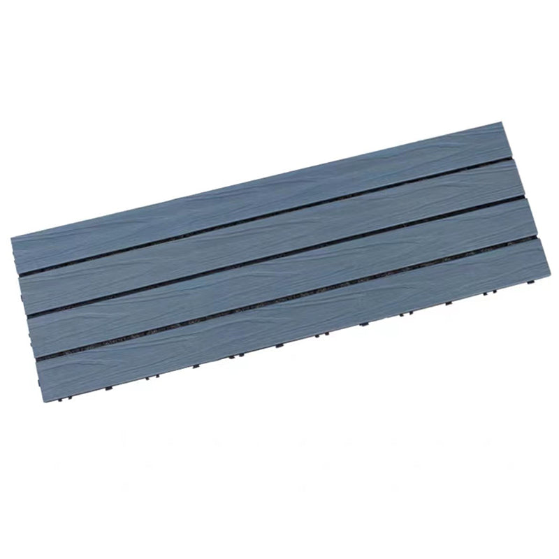 Outdoor Floor Board Stripe Composite Waterproof Square Deck Plank Light Gray Clearhalo 'Home Improvement' 'home_improvement' 'home_improvement_outdoor_deck_tiles_planks' 'Outdoor Deck Tiles & Planks' 'Outdoor Flooring & Tile' 'Outdoor Remodel' 'outdoor_deck_tiles_planks' 7328796