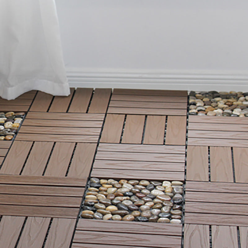 Outdoor Floor Board Stripe Composite Waterproof Square Deck Plank Clearhalo 'Home Improvement' 'home_improvement' 'home_improvement_outdoor_deck_tiles_planks' 'Outdoor Deck Tiles & Planks' 'Outdoor Flooring & Tile' 'Outdoor Remodel' 'outdoor_deck_tiles_planks' 7328807