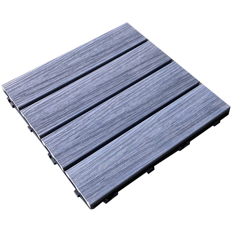 Snapping Patio Flooring Tiles Striped Pattern Tile Set Floor Board 12"L x 12"W x 1"H Turquoise Clearhalo 'Home Improvement' 'home_improvement' 'home_improvement_outdoor_deck_tiles_planks' 'Outdoor Deck Tiles & Planks' 'Outdoor Flooring & Tile' 'Outdoor Remodel' 'outdoor_deck_tiles_planks' 7328822