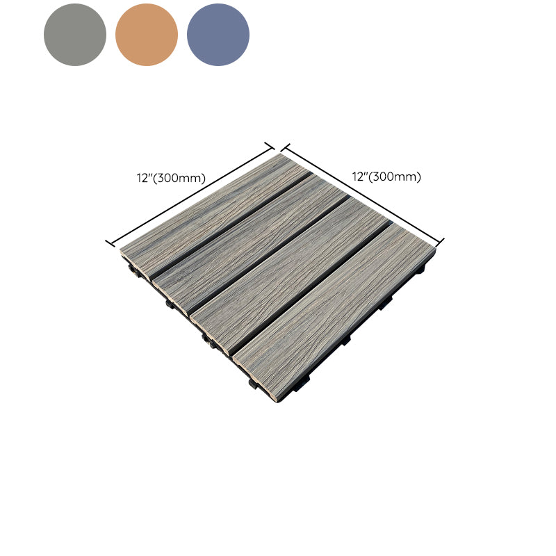 Snapping Patio Flooring Tiles Striped Pattern Tile Set Floor Board Clearhalo 'Home Improvement' 'home_improvement' 'home_improvement_outdoor_deck_tiles_planks' 'Outdoor Deck Tiles & Planks' 'Outdoor Flooring & Tile' 'Outdoor Remodel' 'outdoor_deck_tiles_planks' 7328834