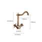 Traditional Kitchen Faucet Brass High Arc Gold Standard Kitchen Faucets with Double Handle Clearhalo 'Home Improvement' 'home_improvement' 'home_improvement_kitchen_faucets' 'Kitchen Faucets' 'Kitchen Remodel & Kitchen Fixtures' 'Kitchen Sinks & Faucet Components' 'kitchen_faucets' 7328848