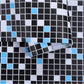 Colorful Mosaic Peel & Stick Tile Water-resistant Shower Wallpaper Black-Blue Clearhalo 'Flooring 'Home Improvement' 'home_improvement' 'home_improvement_peel_stick_blacksplash' 'Peel & Stick Backsplash Tile' 'peel_stick_blacksplash' 'Walls & Ceilings' Walls and Ceiling' 7328928
