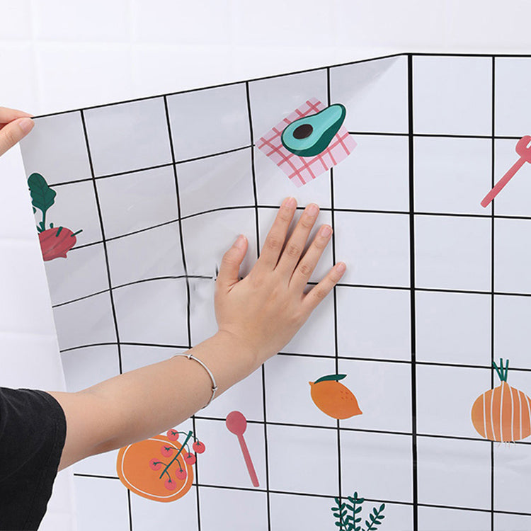 Grid Mosaic Peel & Stick Tile Water-resistant Kitchen Backsplash Wallpaper Clearhalo 'Flooring 'Home Improvement' 'home_improvement' 'home_improvement_peel_stick_blacksplash' 'Peel & Stick Backsplash Tile' 'peel_stick_blacksplash' 'Walls & Ceilings' Walls and Ceiling' 7328940