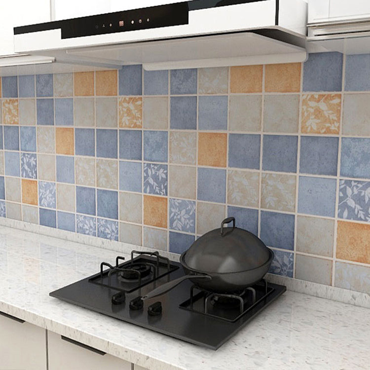 Grid Mosaic Peel & Stick Tile Water-resistant Kitchen Backsplash Wallpaper Clearhalo 'Flooring 'Home Improvement' 'home_improvement' 'home_improvement_peel_stick_blacksplash' 'Peel & Stick Backsplash Tile' 'peel_stick_blacksplash' 'Walls & Ceilings' Walls and Ceiling' 7328942