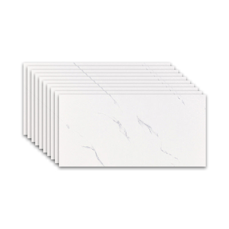 Brick Joint Peel & Stick Tile 12" x 24" Rectangular PVC Wallpaper Pearl White Clearhalo 'Flooring 'Home Improvement' 'home_improvement' 'home_improvement_peel_stick_blacksplash' 'Peel & Stick Backsplash Tile' 'peel_stick_blacksplash' 'Walls & Ceilings' Walls and Ceiling' 7328964
