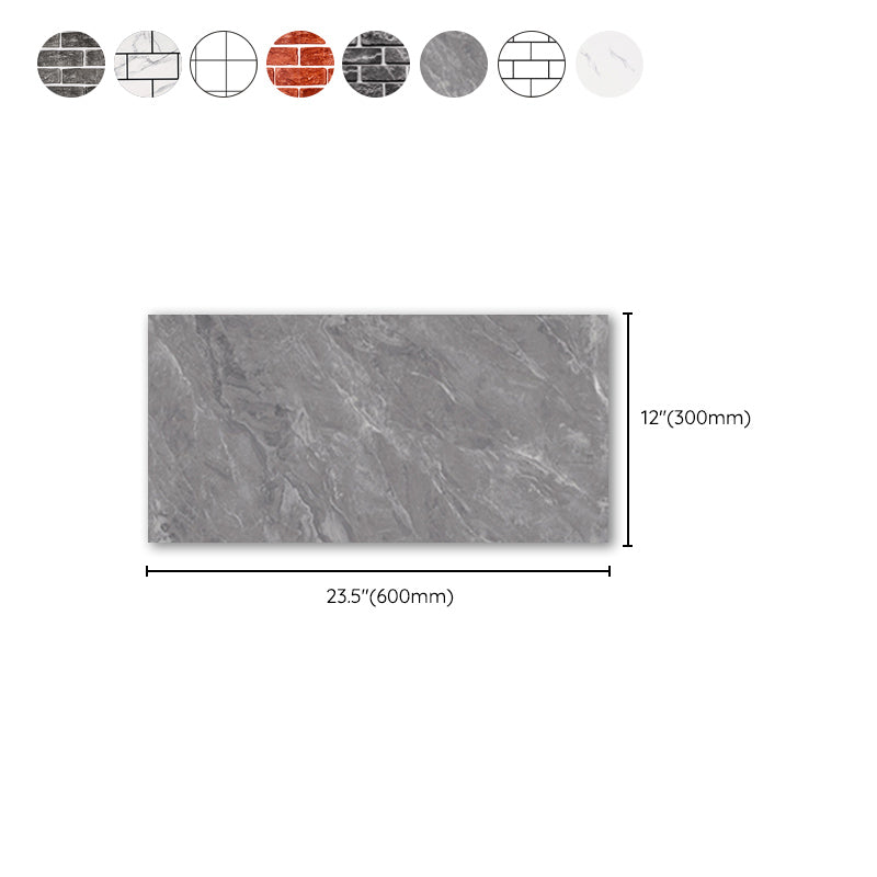 Brick Joint Peel & Stick Tile 12" x 24" Rectangular PVC Wallpaper Clearhalo 'Flooring 'Home Improvement' 'home_improvement' 'home_improvement_peel_stick_blacksplash' 'Peel & Stick Backsplash Tile' 'peel_stick_blacksplash' 'Walls & Ceilings' Walls and Ceiling' 7328965