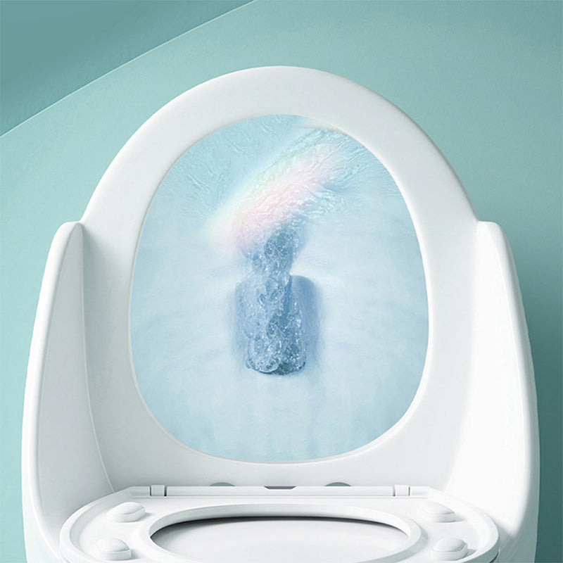 Modern Floor Mount Flush Toilet Ceramic Siphon Jet Urine Toilet with Seat for Bathroom Clearhalo 'Bathroom Remodel & Bathroom Fixtures' 'Home Improvement' 'home_improvement' 'home_improvement_toilets' 'Toilets & Bidets' 'Toilets' 7329120