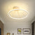 White Finish Ring and Spiral Line Flush Mount Simple LED Acrylic Semi Flushmount Lighting White Clearhalo 'Ceiling Lights' 'Close To Ceiling Lights' 'Close to ceiling' 'Semi-flushmount' Lighting' 732926