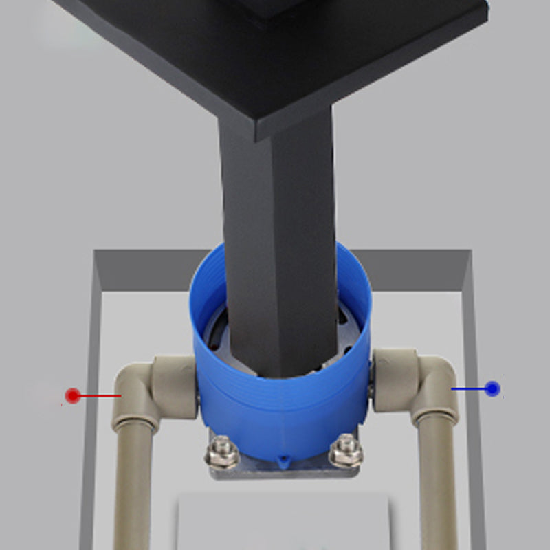 Modern Freestanding Tub Filler Trim Brass Floor Mounted with Handles Tub Faucet Clearhalo 'Bathroom Remodel & Bathroom Fixtures' 'Bathtub Faucets' 'bathtub_faucets' 'Home Improvement' 'home_improvement' 'home_improvement_bathtub_faucets' 7329614