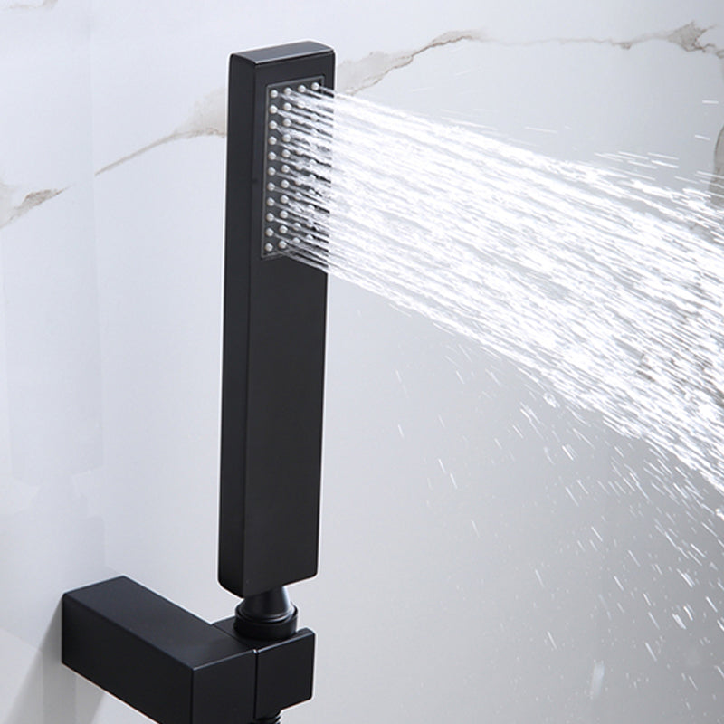 Modern Tub Faucet Copper Wall Mounted with Hose Bathroom Faucet Clearhalo 'Bathroom Remodel & Bathroom Fixtures' 'Bathtub Faucets' 'bathtub_faucets' 'Home Improvement' 'home_improvement' 'home_improvement_bathtub_faucets' 7329673