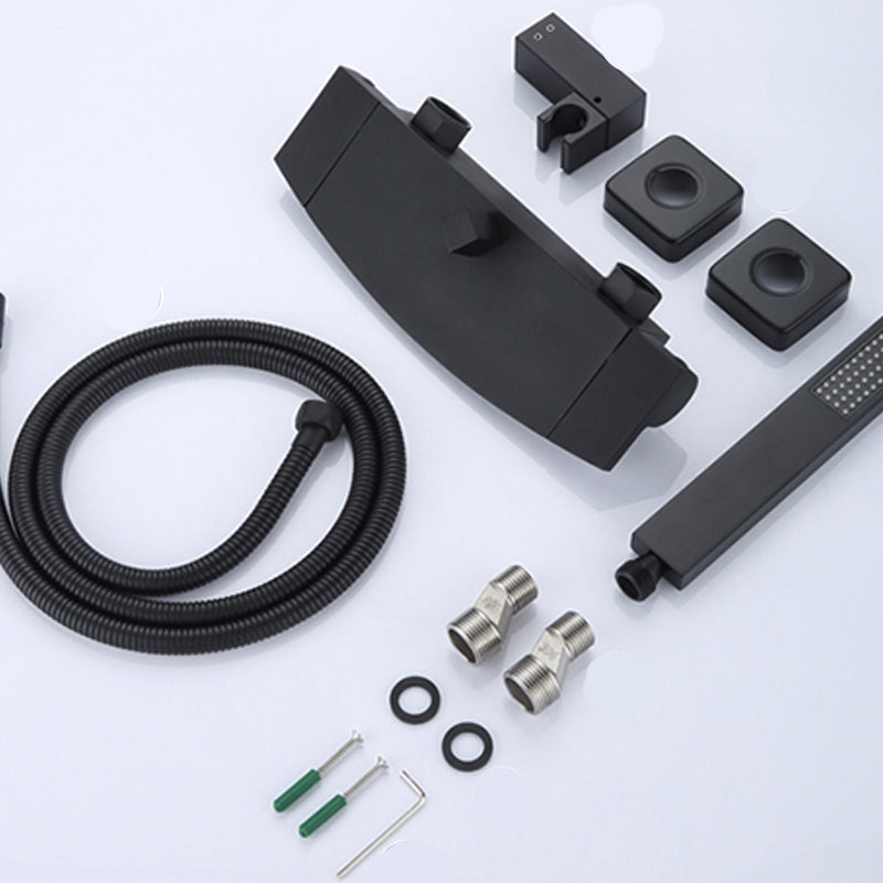 Modern Tub Faucet Copper Wall Mounted with Hose Bathroom Faucet Clearhalo 'Bathroom Remodel & Bathroom Fixtures' 'Bathtub Faucets' 'bathtub_faucets' 'Home Improvement' 'home_improvement' 'home_improvement_bathtub_faucets' 7329677