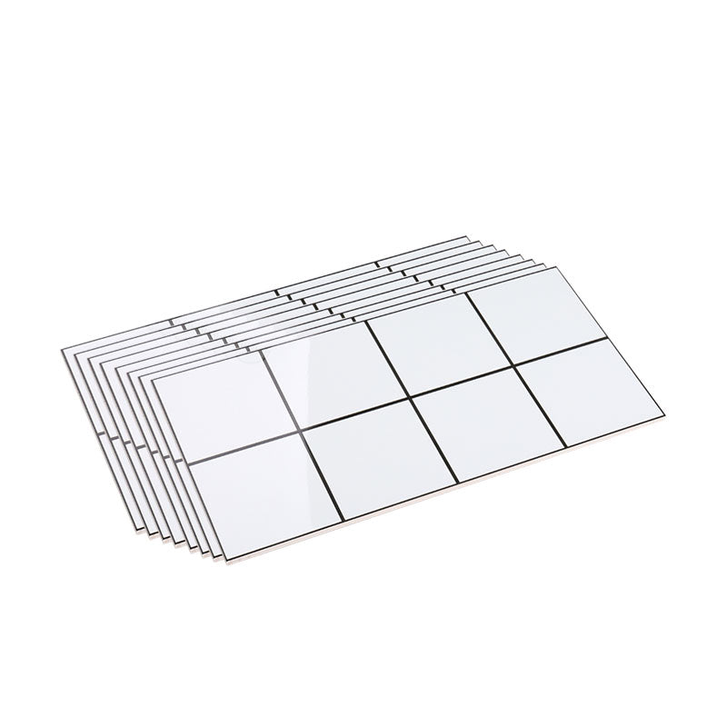 12" x 24"White Subway Tile Mixed Material Rectangular Kitchen and Bathroom Wall Tile White Inner Glossy Polished Clearhalo 'Floor Tiles & Wall Tiles' 'floor_tiles_wall_tiles' 'Flooring 'Home Improvement' 'home_improvement' 'home_improvement_floor_tiles_wall_tiles' Walls and Ceiling' 7329686