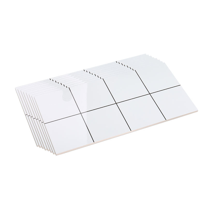 12" x 24"White Subway Tile Mixed Material Rectangular Kitchen and Bathroom Wall Tile Cream Glossy Polished Clearhalo 'Floor Tiles & Wall Tiles' 'floor_tiles_wall_tiles' 'Flooring 'Home Improvement' 'home_improvement' 'home_improvement_floor_tiles_wall_tiles' Walls and Ceiling' 7329699