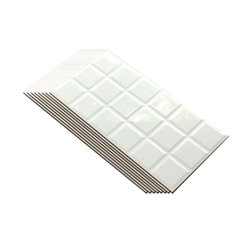 12" x 24"White Subway Tile Mixed Material Rectangular Kitchen and Bathroom Wall Tile White-Apricot Glossy Polished Clearhalo 'Floor Tiles & Wall Tiles' 'floor_tiles_wall_tiles' 'Flooring 'Home Improvement' 'home_improvement' 'home_improvement_floor_tiles_wall_tiles' Walls and Ceiling' 7329701