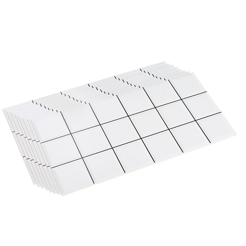 12" x 24"White Subway Tile Mixed Material Rectangular Kitchen and Bathroom Wall Tile Textured White Matte Clearhalo 'Floor Tiles & Wall Tiles' 'floor_tiles_wall_tiles' 'Flooring 'Home Improvement' 'home_improvement' 'home_improvement_floor_tiles_wall_tiles' Walls and Ceiling' 7329706