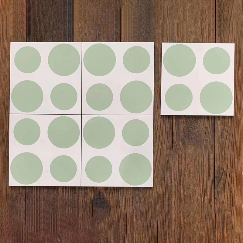 Square Ceramic Matte Straight Edge Singular Tile Spanish Bathroom Floor Light Green Clearhalo 'Floor Tiles & Wall Tiles' 'floor_tiles_wall_tiles' 'Flooring 'Home Improvement' 'home_improvement' 'home_improvement_floor_tiles_wall_tiles' Walls and Ceiling' 7329733