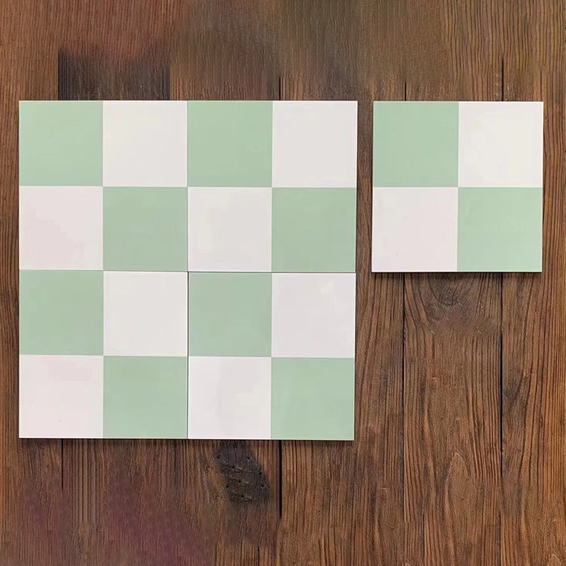 Square Ceramic Matte Straight Edge Singular Tile Spanish Bathroom Floor Lake Green Clearhalo 'Floor Tiles & Wall Tiles' 'floor_tiles_wall_tiles' 'Flooring 'Home Improvement' 'home_improvement' 'home_improvement_floor_tiles_wall_tiles' Walls and Ceiling' 7329742