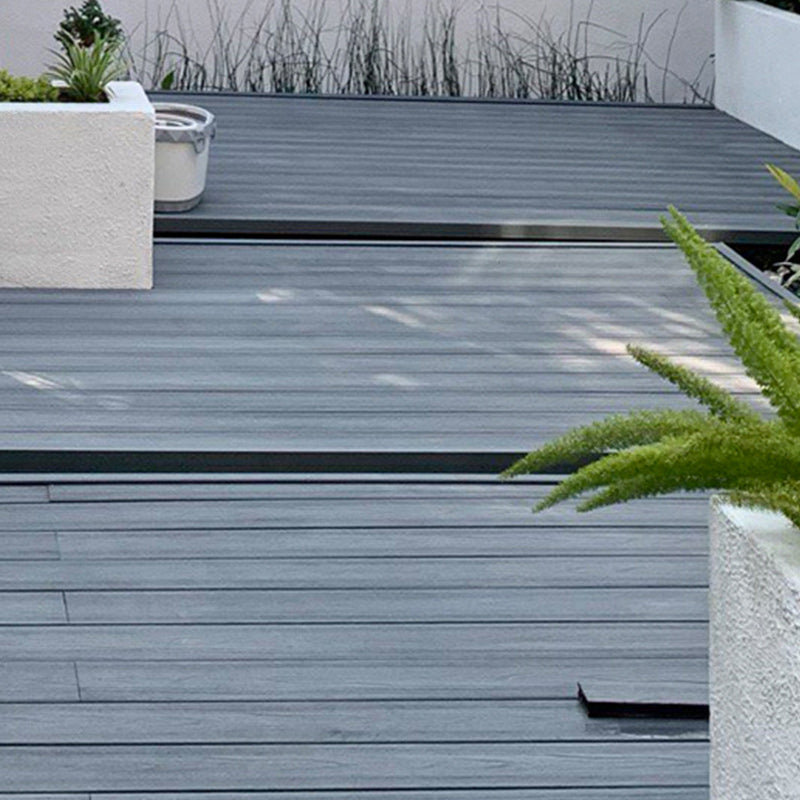 WPC Outdoor Flooring Rectangle Modern Style Waterproof Nail Flooring Clearhalo 'Flooring 'Hardwood Flooring' 'hardwood_flooring' 'Home Improvement' 'home_improvement' 'home_improvement_hardwood_flooring' Walls and Ceiling' 7329911