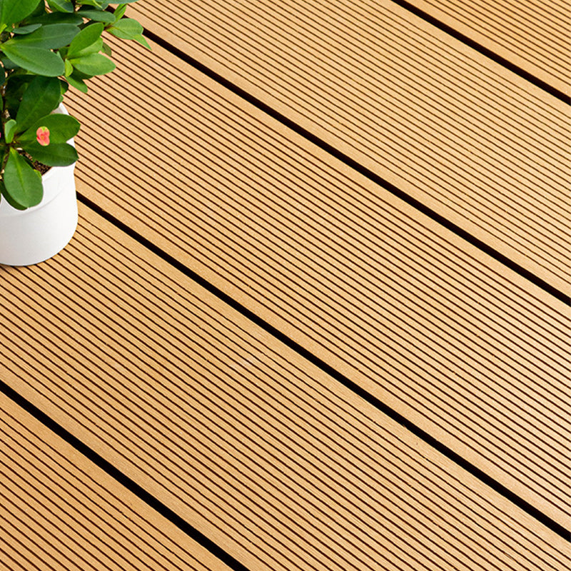 WPC Outdoor Flooring Rectangle Modern Style Waterproof Nail Flooring Clearhalo 'Flooring 'Hardwood Flooring' 'hardwood_flooring' 'Home Improvement' 'home_improvement' 'home_improvement_hardwood_flooring' Walls and Ceiling' 7329922