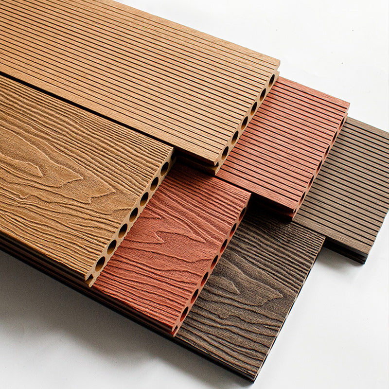 WPC Outdoor Flooring Rectangle Modern Style Waterproof Nail Flooring Clearhalo 'Flooring 'Hardwood Flooring' 'hardwood_flooring' 'Home Improvement' 'home_improvement' 'home_improvement_hardwood_flooring' Walls and Ceiling' 7329928