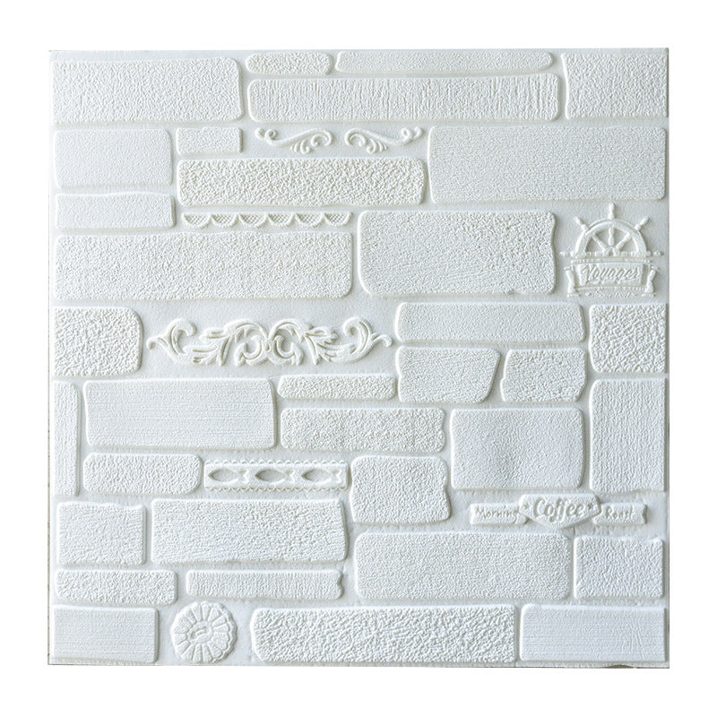 Modern Wall Paneling Peel and Stick Brick 3D Print Waterproof Wall Panel Clearhalo 'Flooring 'Home Improvement' 'home_improvement' 'home_improvement_wall_paneling' 'Wall Paneling' 'wall_paneling' 'Walls & Ceilings' Walls and Ceiling' 7330039