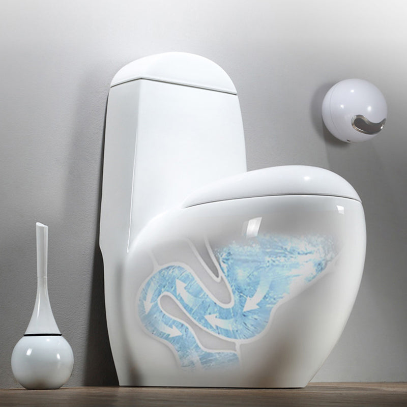 Modern Floor Mount Flush Toilet Ceramic Siphon Jet Urine Toilet for Bathroom Clearhalo 'Bathroom Remodel & Bathroom Fixtures' 'Home Improvement' 'home_improvement' 'home_improvement_toilets' 'Toilets & Bidets' 'Toilets' 7330474